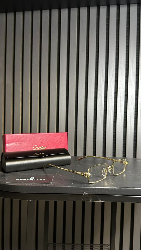 Cartier Goud Met Doorzichtige Glazen