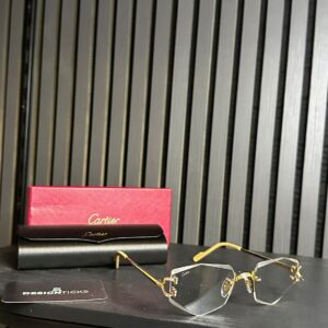 Cartier Goud Met Zilvere Glazen