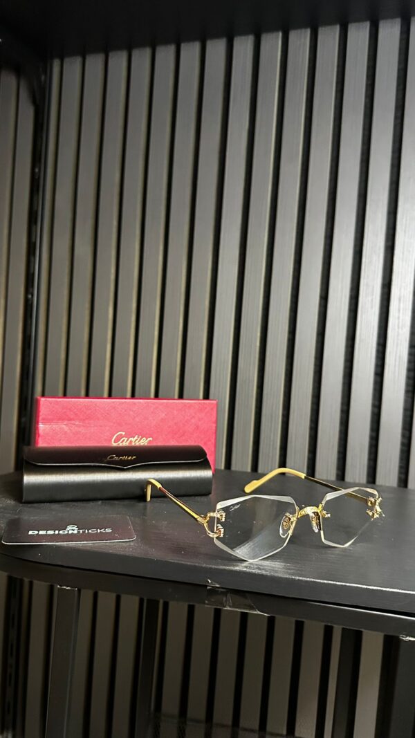 Cartier Goud Met Zilvere Glazen