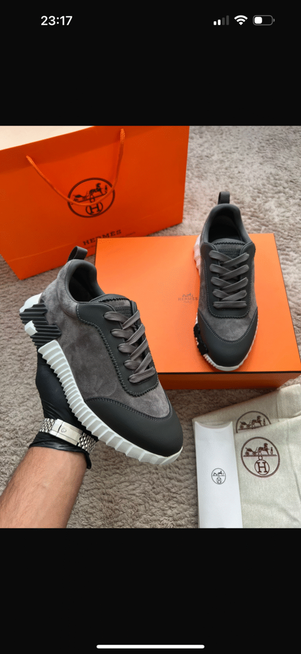Hermes Bouncing Suede Grey