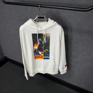 Heron Preston Hoodie White, Double Zwaan