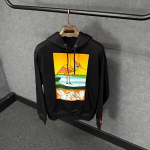 Heron Preston Hoodie Black, Oranje Zwaan