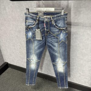 Dsquared2 Blue Star Jeans Glimmende Label