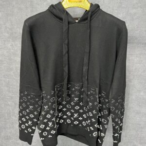 LV Monogram Hoodie Black