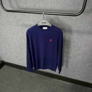 Ami Sweater Blue Zachte Stof