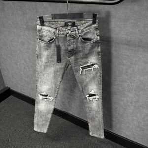 Amiri Grey Jeans Ribbels