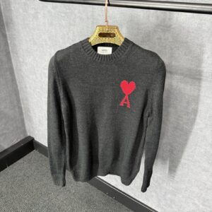 Ami Black Sweater Wol