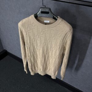 Christian Dior Oblique Beige Sweater High Quality