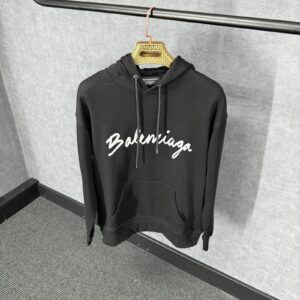 Balenciaga Black Hoody Big Text