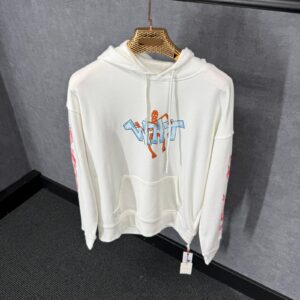 Off-White White Hoody Roze Arm Bedrukking