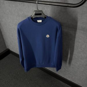Moncler Basic Logo Sweater Dark Blue
