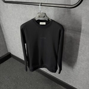 Stone Island Mid Logo Sweater Black