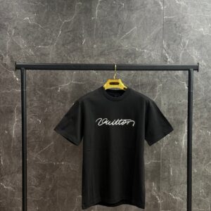 louis vuitton  embossed T-shirt Black