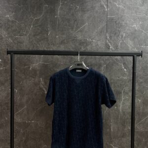 Dior Oblique T Shirt Dark Blue