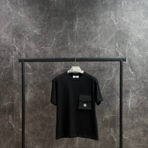 Stone Island T-shirt Zwart met borstzak